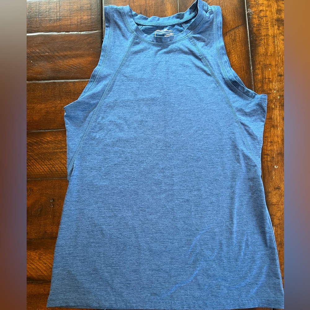 Eddie Bauer Blue Sleeveless Athletic Tank Top